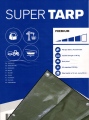 Plandeka SuperTARP premium 250 UV - Plandeka okryciowe PE (Zielona) - rozmiar 8x10m